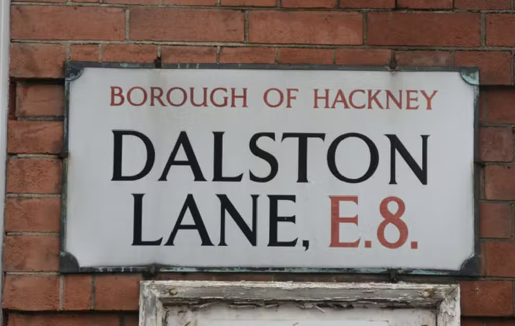 dalston lane sign in london